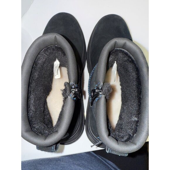 NEW Koolaburra Ugg Women's Boots Mini Hybrid Suede Black Waterproof Size 7 - Picture 9 of 10
